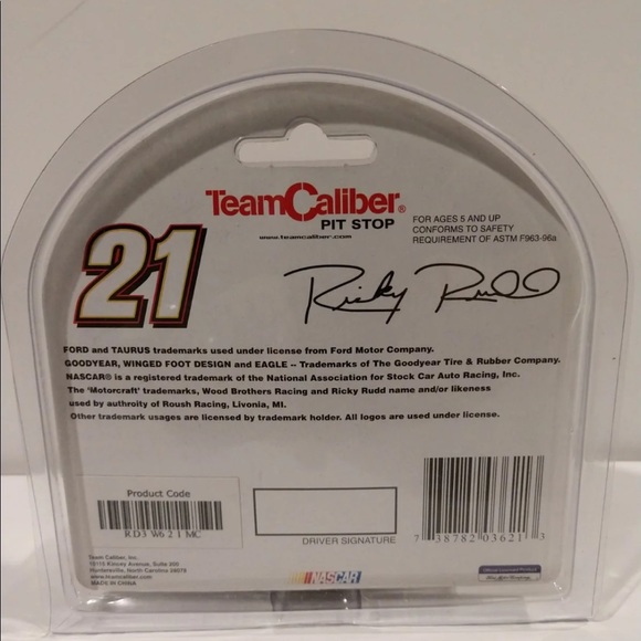 Ricky Rudd Motorcraft NASCAR Diecast #21 - Picture 3 of 3